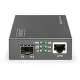 Digitus Convertitore di media 10 Gigabit, Media Converter Nero