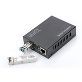 Digitus Convertitore di media 10 Gigabit, Media Converter Nero