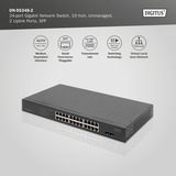 Digitus Switch PoE Gigabit 24 porte DN-95348-2, Interruttore 