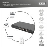 Digitus Switch PoE Gigabit 24 porte DN-95348-2, Interruttore 