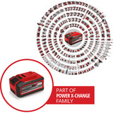 EINHELL Batteria Power-X-Change Plus Multi-Ah 18 Volt 5,0 a 8,0 Ah rosso/Nero