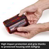 EINHELL Batteria Power-X-Change Plus Multi-Ah 18 Volt 5,0 a 8,0 Ah rosso/Nero