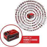 EINHELL Batteria Power-X-Change Plus Multi-Ah 18 Volt 5,0 a 8,0 Ah rosso/Nero
