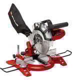 EINHELL TH-MS 2112 5000 Giri/min 1600 W, Sega mitra/Troncatrice rosso/Nero, 5000 Giri/min, 120 x 55 mm, 80 x 55 mm, 120 x 32 mm, 80 x 32 mm, AC