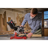 EINHELL TH-MS 2112 5000 Giri/min 1600 W, Sega mitra/Troncatrice rosso/Nero, 5000 Giri/min, 120 x 55 mm, 80 x 55 mm, 120 x 32 mm, 80 x 32 mm, AC