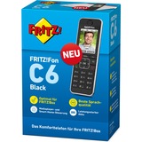 FRITZ! 20002964 FRITZ!Fon C6 Black Nero, FRITZ!Fon 20002964 C6 Black, Telefono DECT, Cornetta wireless, Telefono con vivavoce, 300 voci, Identificatore di chiamata, Nero