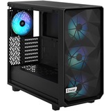 Fractal Design Meshify 2 Lite Nero Nero, PC, Nero, ATX, EATX, micro ATX, Mini-ITX, Acciaio, Vetro temperato, Multi, Ventole