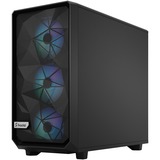 Fractal Design Meshify 2 Lite Nero Nero, PC, Nero, ATX, EATX, micro ATX, Mini-ITX, Acciaio, Vetro temperato, Multi, Ventole