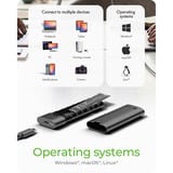 ICY BOX Spade Case 1806, Disk enclosure Nero