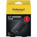 Intenso 2,5" Memory Case disco rigido esterno 5000 GB Nero, Hard-disk Nero, 5" Memory Case, 5000 GB, 2.5", 3.2 Gen 1 (3.1 Gen 1), 5400 Giri/min, Nero