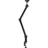 Kensington Braccio A1020, Supporto Nero, Asta di supporto per microfono, Base di supporto da tavolo, Nero, Alluminio, Plastica, Acciaio, Acciaio, 3/8"