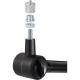 Kensington Braccio A1020, Supporto Nero, Asta di supporto per microfono, Base di supporto da tavolo, Nero, Alluminio, Plastica, Acciaio, Acciaio, 3/8"