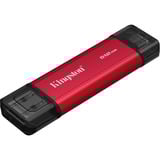 Kingston Dual Portable 512 GB, Disco a stato solido rosso/Nero