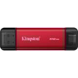 Kingston Dual Portable 512 GB, Disco a stato solido rosso/Nero