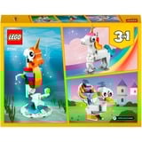 LEGO Creator 3-in-1 Unicorno magico, Giochi di costruzione Set da costruzione, 7 anno/i, Plastica, 145 pz, 215 g