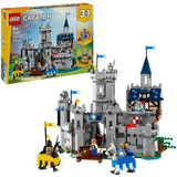 LEGO Creator 3in1 31168 Castello del Cavaliere Medievale, Giocattolo Trasformabile in Torneo o in Villaggio per Bambini 9+, Giochi di costruzione Giocattolo Trasformabile in Torneo o in Villaggio per Bambini 9+, Set da costruzione, 9 anno/i, Plastica, 1371 pz, 2,52 kg