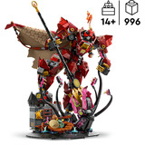 LEGO NINJAGO 71846 Mech Cavaliere del Fuoco, Giocattolo con Action Figure Robot, Minifigure e Mostro Marino, Idea Regalo 14+, Giochi di costruzione Giocattolo con Action Figure Robot, Minifigure e Mostro Marino, Idea Regalo 14+, Set da costruzione, 14 anno/i, Plastica, 996 pz, 1,61 kg
