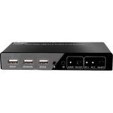 Lindy 32809 switch per keyboard-video-mouse (kvm) Nero, Switch KVM 4096 x 2160 Pixel, 4K Ultra HD, Nero