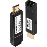 Lindy Extender HDMI 2.0 LWL, Estensione HDMI Nero