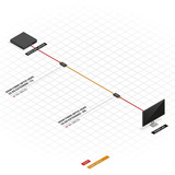 Lindy Extender HDMI 2.0 LWL, Estensione HDMI Nero