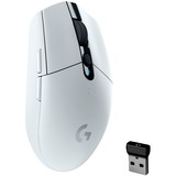 Logitech G305 mouse Mano destra RF senza fili + Bluetooth Ottico 12000 DPI bianco, Mano destra, Ottico, RF senza fili + Bluetooth, 12000 DPI, 400 fps, Bianco
