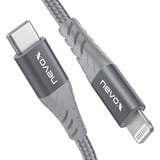 Nevox 1884 cavo Lightning 0,5 m Grigio, Argento argento/grigio, 0,5 m, Lightning, USB C, Maschio, Maschio, Grigio, Argento