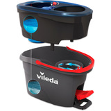 Vileda Set H2PrO Spin Mop, Tergipavimento Nero/Rosso