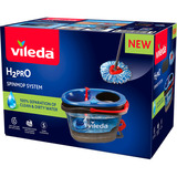 Vileda Set H2PrO Spin Mop, Tergipavimento Nero/Rosso