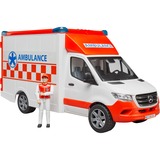 bruder MB Sprinter Ambulanza con autista, Veicolo modello rosso/Bianco