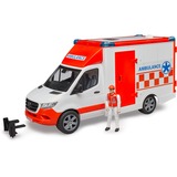 bruder MB Sprinter Ambulanza con autista, Veicolo modello rosso/Bianco