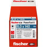 fischer Vite per truciolato PowerFast II 8,0x140 testa svasata TX 
