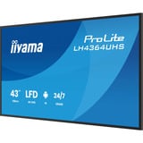 iiyama LH4364UHS-B1AG, Public Display Nero (opaco)