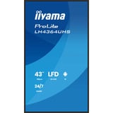 iiyama LH4364UHS-B1AG, Public Display Nero (opaco)
