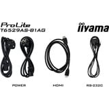 iiyama T6529AS-B1AG visualizzatore di messaggi Design chiosco 163,8 cm (64.5") LED Wi-Fi 420 cd/m² 4K Ultra HD Nero Touch screen Processore integrato Android 24/7, Monitor LED Nero (opaco), Design chiosco, 163,8 cm (64.5"), LED, 3840 x 2160 Pixel, Wi-Fi, 24/7