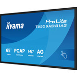 iiyama T6529AS-B1AG visualizzatore di messaggi Design chiosco 163,8 cm (64.5") LED Wi-Fi 420 cd/m² 4K Ultra HD Nero Touch screen Processore integrato Android 24/7, Monitor LED Nero (opaco), Design chiosco, 163,8 cm (64.5"), LED, 3840 x 2160 Pixel, Wi-Fi, 24/7