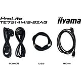 iiyama TE7514MIS-B2AG, Public Display Nero (opaco)
