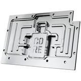 Alphacool Core RX 9070 XT Swift + Quicksilver, Raffreddamento ad acqua trasparente/cromo