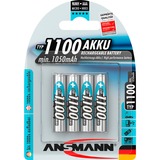 Ansmann 5035232 batteria per uso domestico Mini Stilo AAA Nichel-Metallo Idruro (NiMH) argento, Mini Stilo AAA, Nichel-Metallo Idruro (NiMH), 10.5 x 44.5