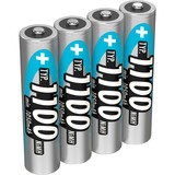 Ansmann 5035232 batteria per uso domestico Mini Stilo AAA Nichel-Metallo Idruro (NiMH) argento, Mini Stilo AAA, Nichel-Metallo Idruro (NiMH), 10.5 x 44.5