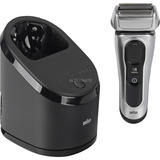 Braun Series 8 8567cc Rasoio Trimmer Nero, Argento argento/Nero, Rasoio, Nero, Argento, Batteria, Ioni di Litio, Batteria integrata, 60 min