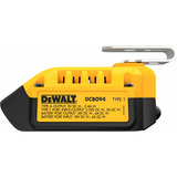 DEWALT Caricatore combinato DCB094K, con funzione powerbank, Caricabatterie Nero/Giallo