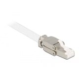 DeLOCK 86927 cavo di collegamento RJ-45 Argento, Spina RJ-45, Argento, Maschio, Dritto, Zinco, Cat6a