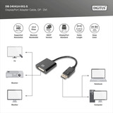 Digitus Adattatore / convertitore da DisplayPort a DVI Nero