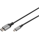 Digitus DB-340106-020-S, Cavo Nero/grigio