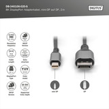 Digitus DB-340106-020-S, Cavo Nero/grigio
