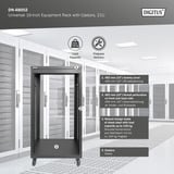 Digitus Rack universale da 19 pollici con ruote, Chassis server rack Nero
