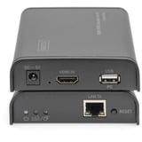 Digitus Set di extender KVM HDMI IP, Switch KVM 