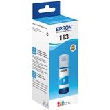 Epson 113 EcoTank Pigment Cyan ink bottle, Inchiostro Ciano, Epson, Ecotank ET-5880, EcoTank ET-5850, EcoTank ET-5800, EcoTank ET-16650, EcoTank ET-16600, 6000 pagine, 70 ml, Pigment