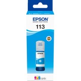 Epson 113 EcoTank Pigment Cyan ink bottle, Inchiostro Ciano, Epson, Ecotank ET-5880, EcoTank ET-5850, EcoTank ET-5800, EcoTank ET-16650, EcoTank ET-16600, 6000 pagine, 70 ml, Pigment