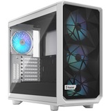 Fractal Design Meshify 2 RGB Bianco bianco, PC, Bianco, ATX, EATX, micro ATX, Mini-ITX, Acciaio, Vetro temperato, Multi, Ventole